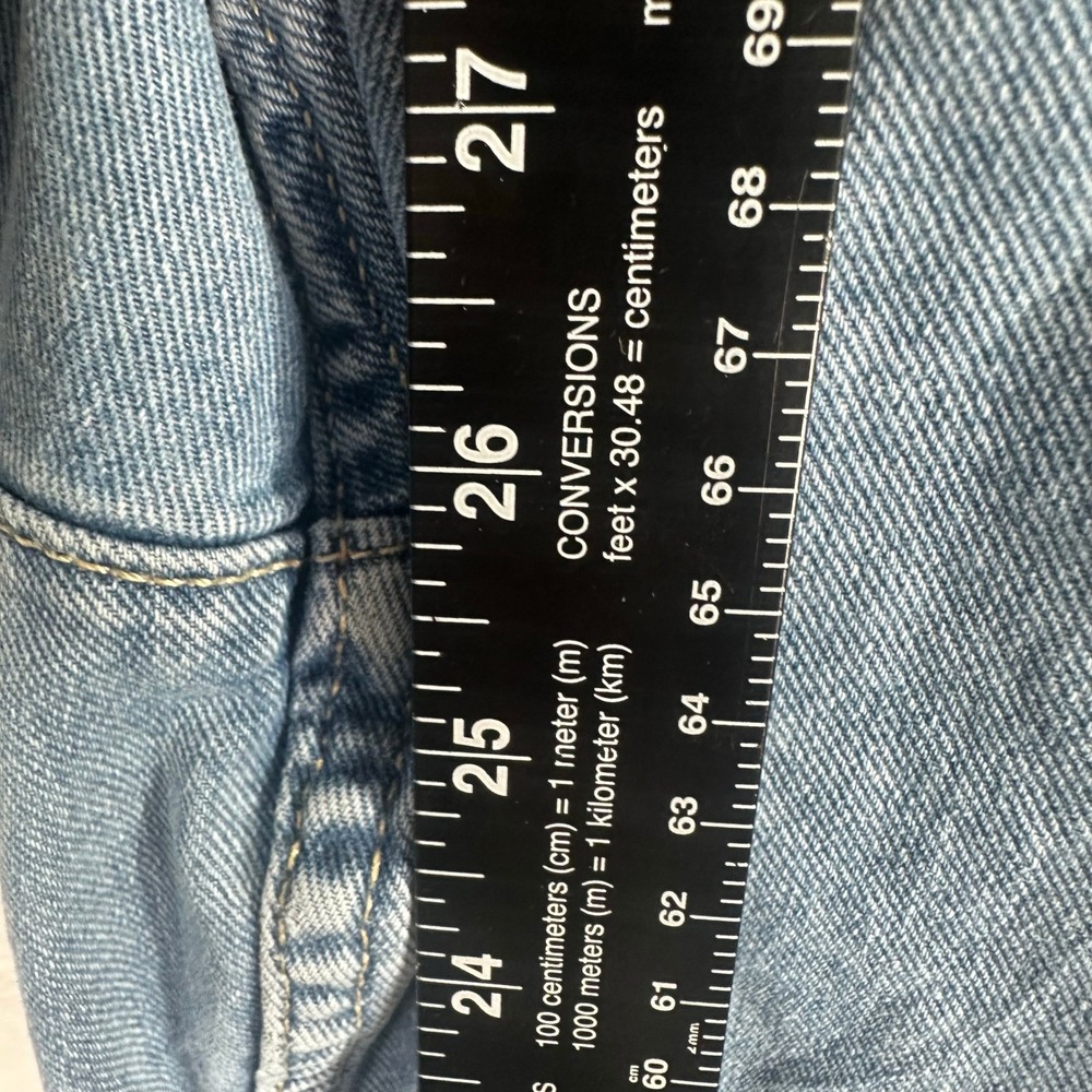 Old Navy High Rise OG Chino Pants Women XL Blue Denim Elastic Waist Tapered - Picture 5 of 7